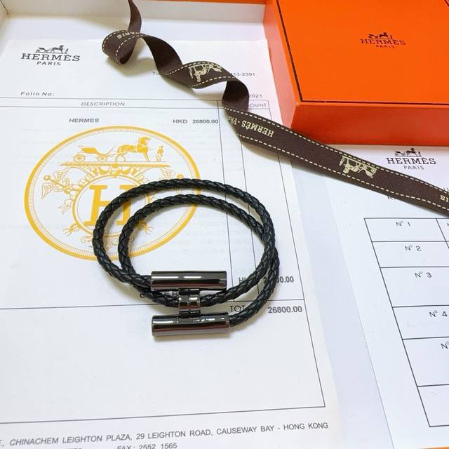 New Hermes Bracelet Braided Bracelet Thickened Version Gold Version High-Grade P