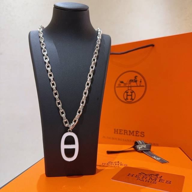 Is Really Heart-Warming. Hermes Necklace, Pig Nose H Necklace Series, Jewelry Im