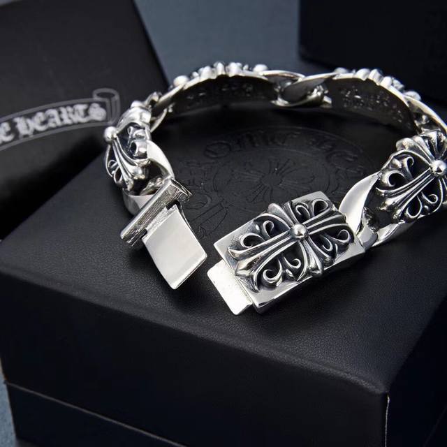chrome Hearts Chrome Hearts Crusader Flower Bracelet For Men And Women Length