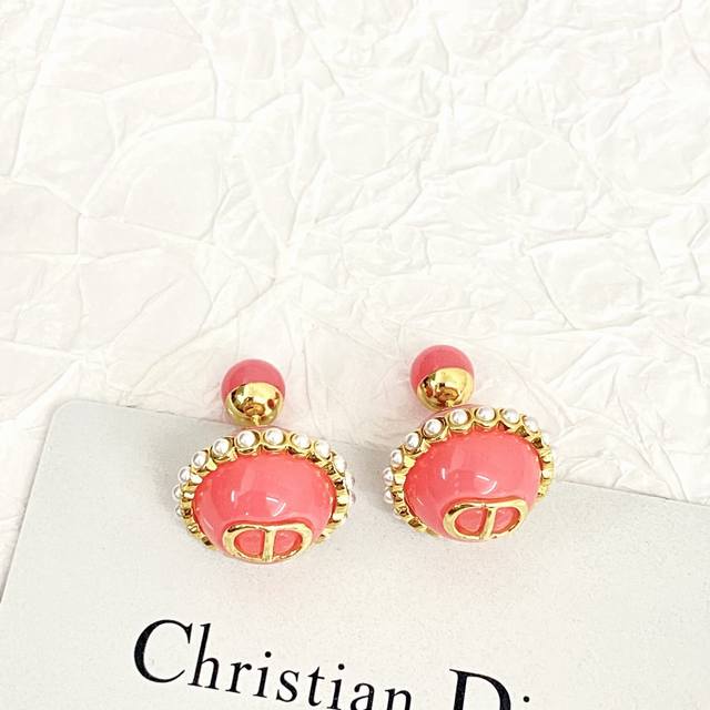 Code E2622 Dior Earrings Are Hot-Selling Models. New Arrivals Candy-Colored Doub