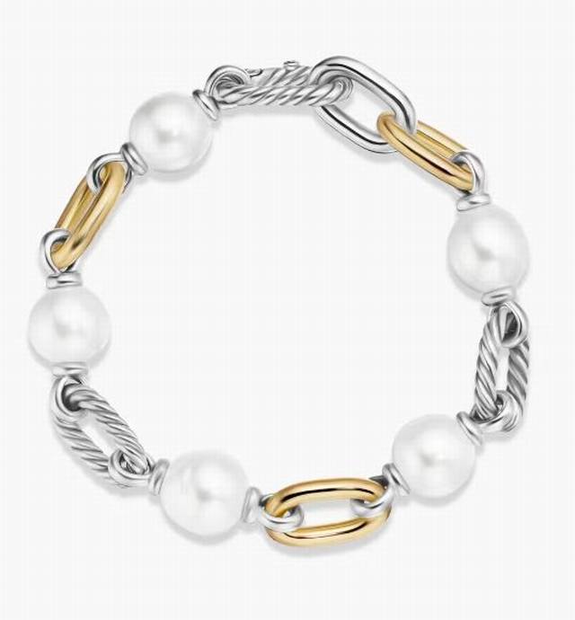 david Yurman Color Separation Madison Pearl Bracelet Size 21Cm And 23Cm Two S