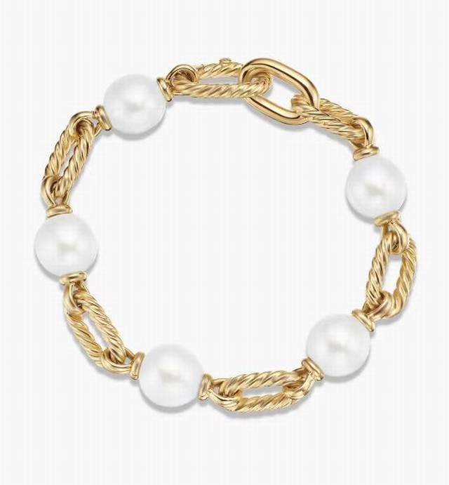 david Yurman Gold Madison Pearl Bracelet Size 21Cm And 23Cm Two Sizes Code Dy