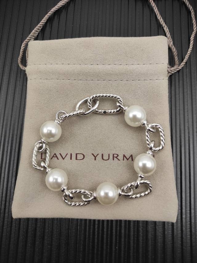 david Yurman Silver Madison Pearl Bracelet Size 21Cm And 23Cm Two Sizes Code