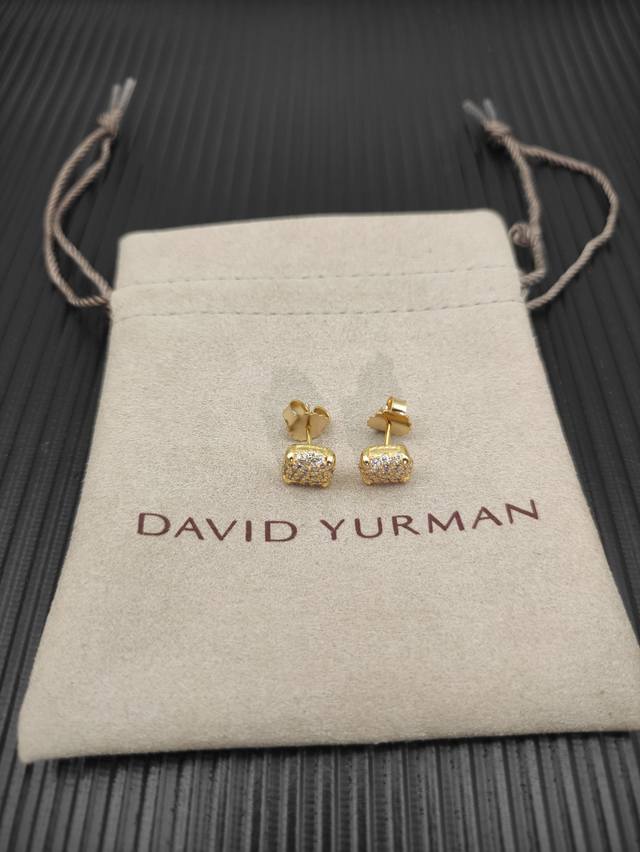 david Yurman 9Mm Four-Claw Full Diamond Earrings Code Dyeh-118