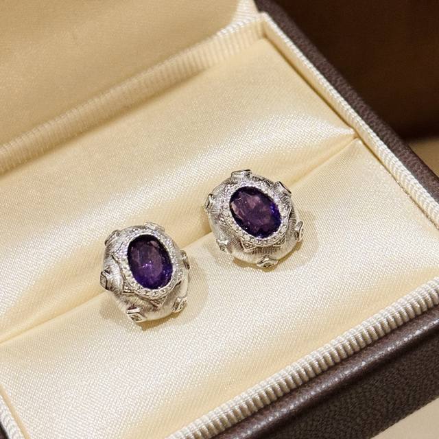 a6111 Independent Designer Style Medieval Style New Style Pigeon Egg Amethyst