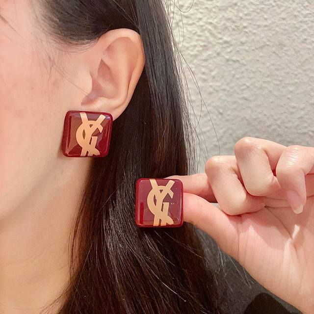 Yves Saint Laurent Classic Letter Earrings