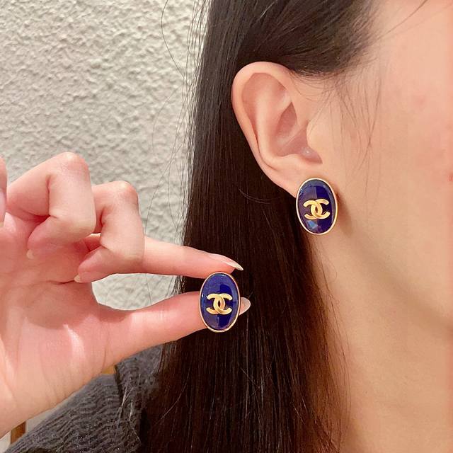 Chanel Classic Double C Earrings