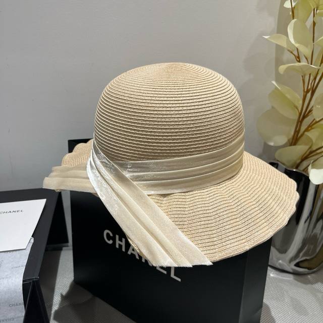 miumiu Miu Miu New Style Water Ripple Straw Hat Lady Hat Pp Straw Fabric Head