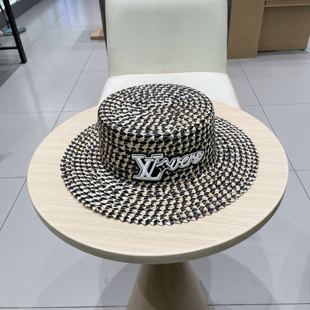 lv Louis Vuitton Summer Sun Hat Female Summer Seaside Vacation Beach Hat Smal