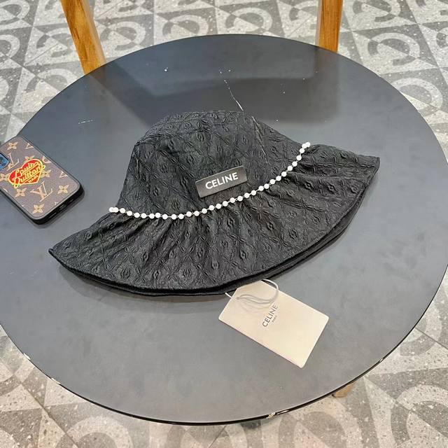 celine Celine Sun Hat Female Summer Thin Fashion Chain Large Brim Fisherman H