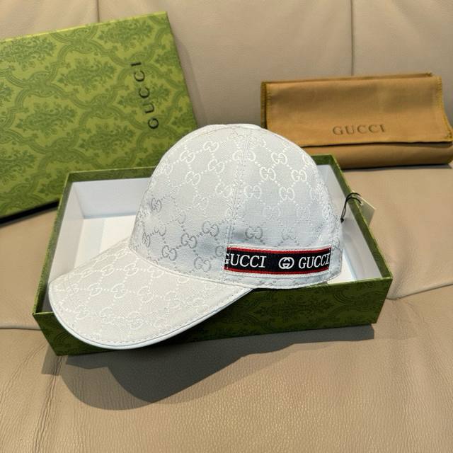 With Packaging Bag Gucci New Original Baseball Cap Logo Ribbon Counter 1:1 Mold