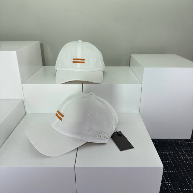 Running Volume Zegna's New Linen Breathable Baseball Cap Simple And Natural Styl