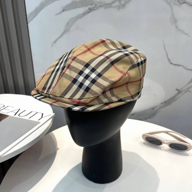 burberry Burberry New Spring And Autumn Duck Tongue Forward Hat Head Circumfe