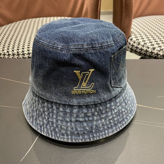 Louis Vuitton Lv Cowboy Fisherman Hat Women's Spring And Summer Casual All-Match