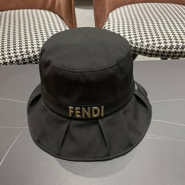 Fendi Fendi Lotus Leaf Face Small Fisherman Hat Female Spring And Summer Bow Pur