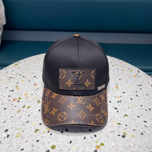 lv Classic Original Baseball Cap Lv Genuine Leather Embossed 1:1 Mold Customi