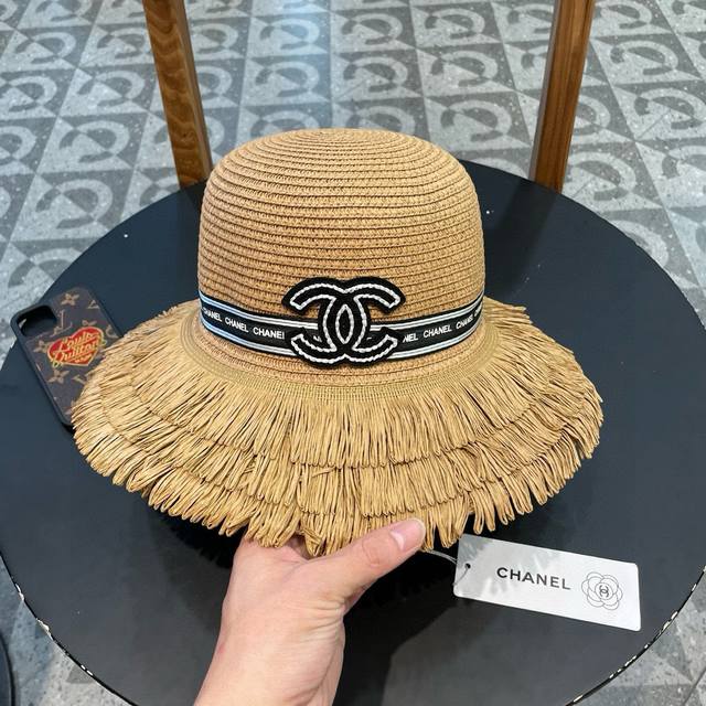 chanel Chanel New Straw Woven Basin Hat Straw Hat Is A Must-Have For Holiday