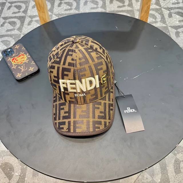 fendi Fendi Old Flower Series Baseball Cap Classic Ff Second-Hand Single Prod