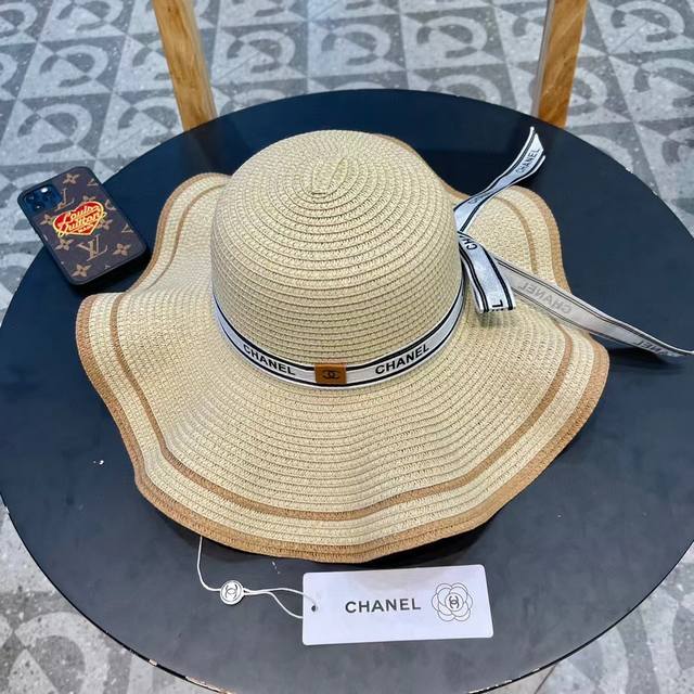 chanel Chanel Official New Straw Hat A Super Tasteful Straw Hat~ The First Ch