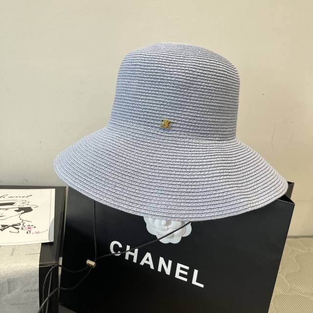 celine Celine New Straw Hat Head Circumference 57Cm