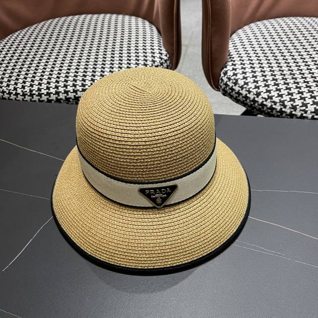 prada Prada 5 Spring And Summer New Sun Hat Sun Hat Head Circumference 57Cm