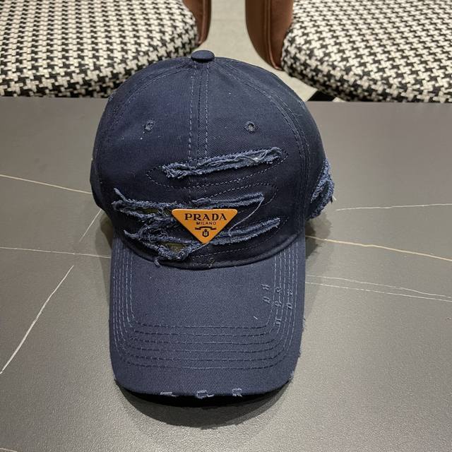 Prada Prada Trendy Retro Hole Baseball Cap Female Korean Version Deep Top Small