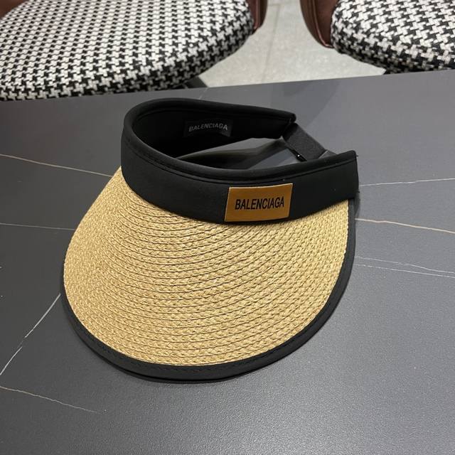 balenciaga Balenciaga Straw Hat For Women With Open Top For Summer Outdoor Su