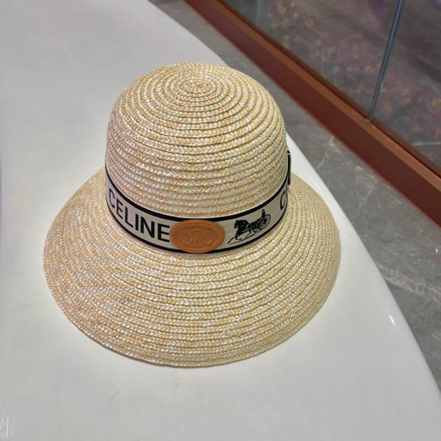 Celine Official Straw Hat High Density Makes A Super Tasteful Straw Hat~ The Fir