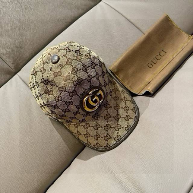 With Packaging Bag Gucci New Original Baseball Cap Metal Double G Counter Latest
