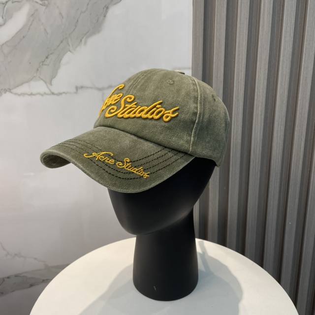 acne Trendy People Love Double-Line High Street Letter Baseball Cap High Qual