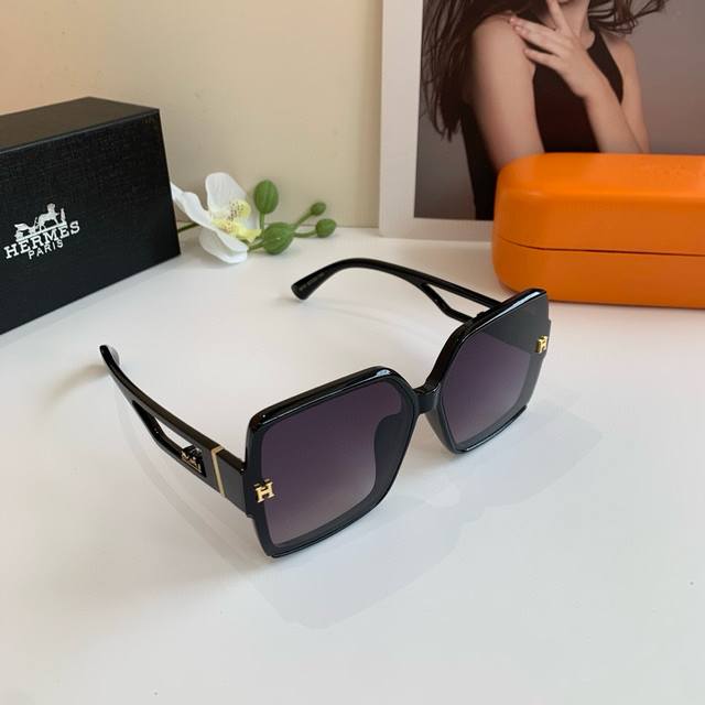 hermes Hermes 2025 New Men's And Women's Sunglasses Are Fashionable, Beautifu