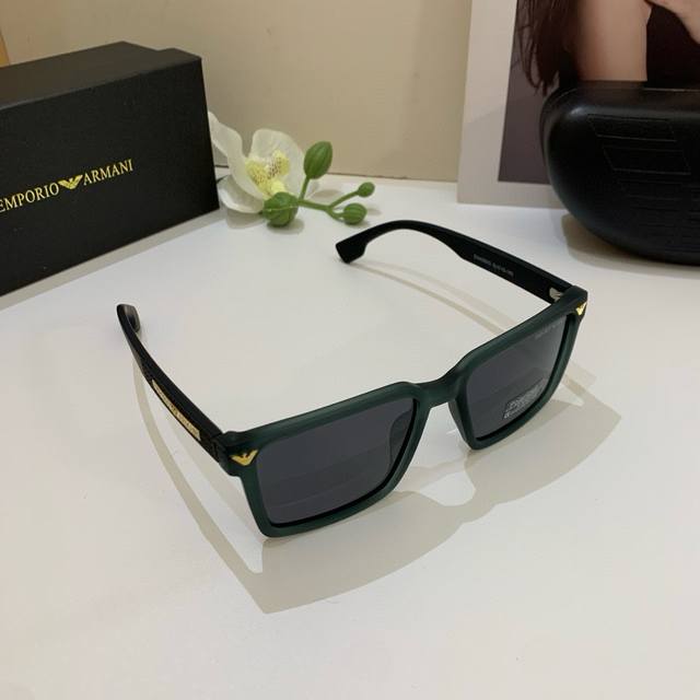 emporio Armani Armani New Resin Square Frame Men's And Women's Sunglasses Eur