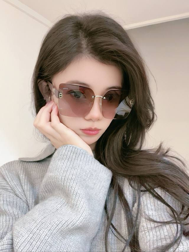 dior-Dior 2025 Spring New Trend Hot Fashion Square Frame Sunglasses High Qual