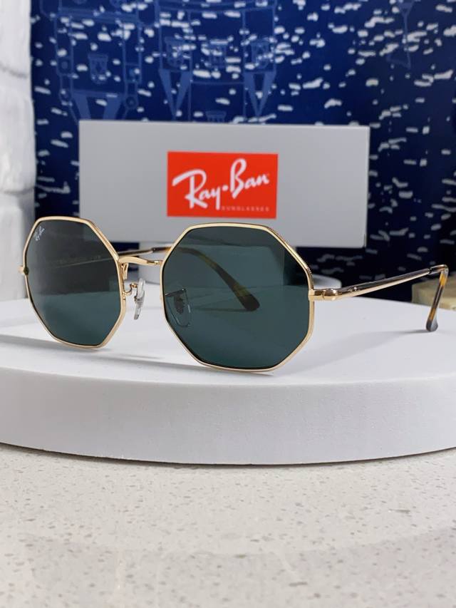 rayban Ray-Ban 2025 New Tempered Glass Lens Sunglasses Classic Polygon Men An