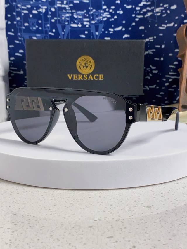 versace Versace 2025 New Avant-Garde Sunglasses Printed One-Piece Letter Pers