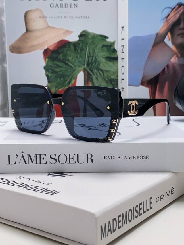 chanel Chanel 2025 New Style Small Chanel High-End Polarized Sunglasses Fashi