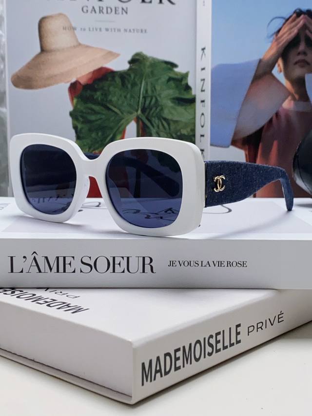 chanel Chanel 5 New Square Frame Big Face Slim Sunglasses Fashionable High-En