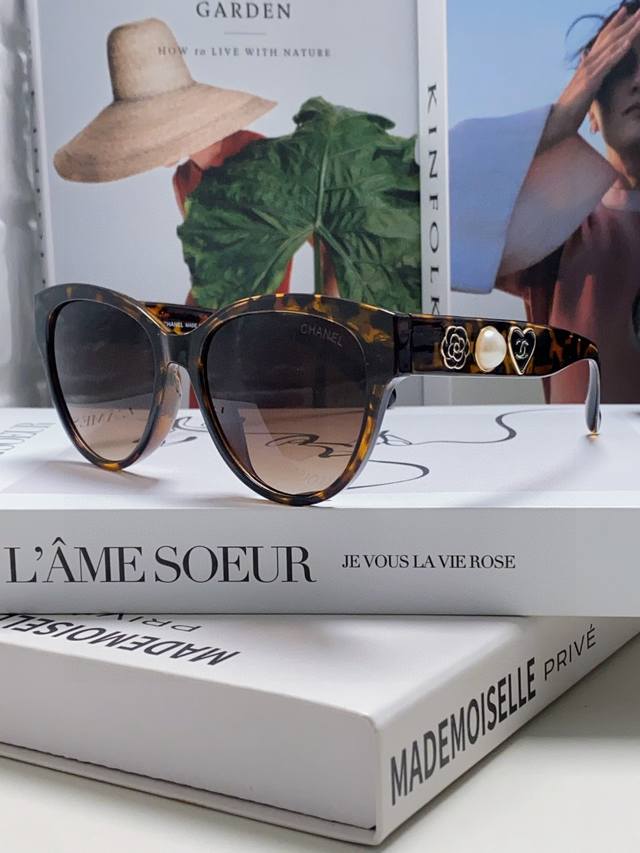 chanel Chanel New Cat-Eye Retro Sunglasses For Women Summer Sun Protection Pe