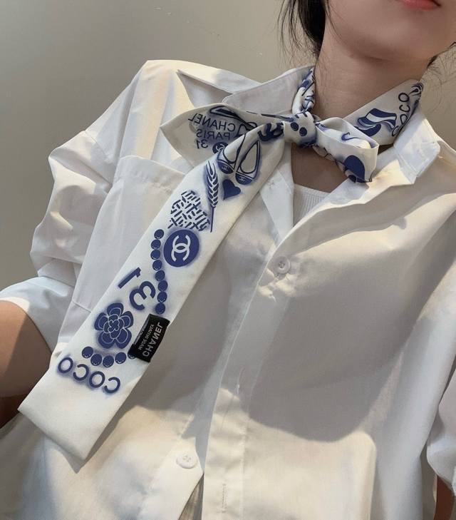 Chanel Twilly Scarf Is Here. Chanel Is A Real Cutie . Everyone Has Three Of Them