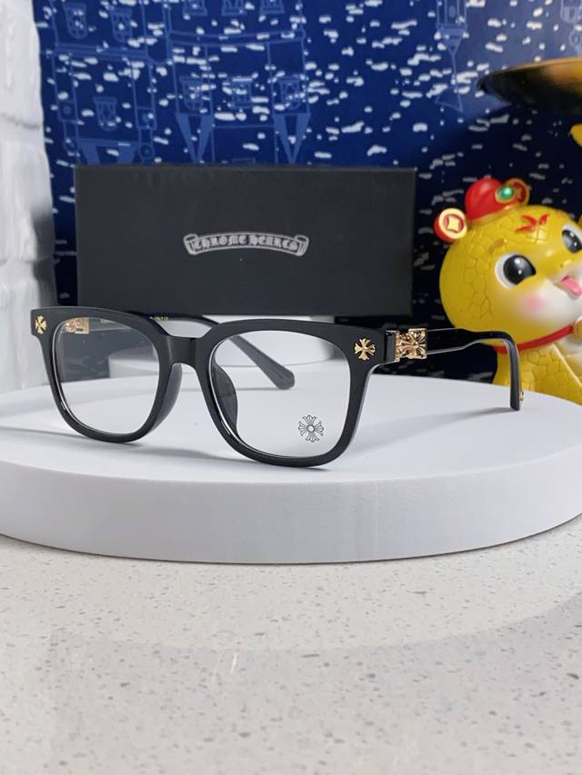 chrome Hearts 2025 New Thick Frame Glasses Frame Men And Women Retro Ultra-Li