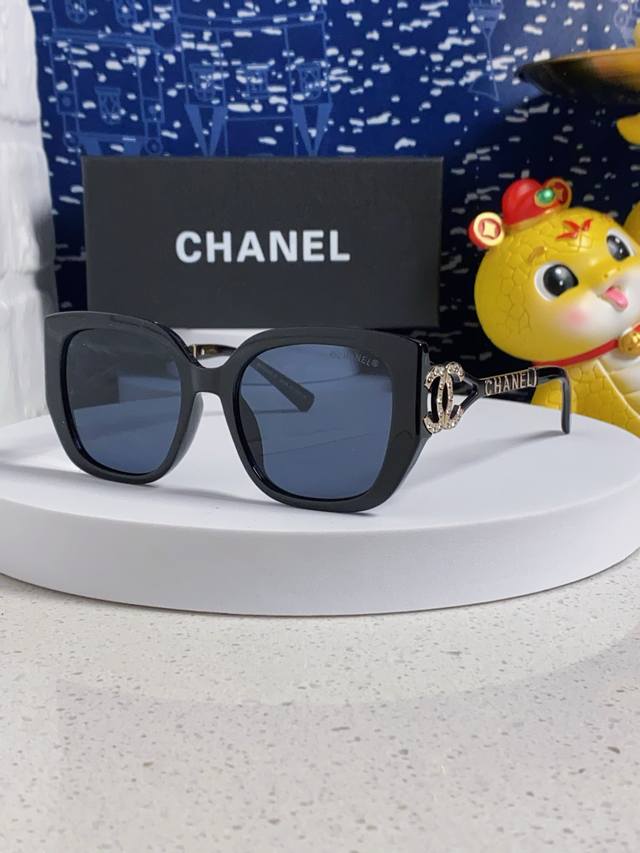 chanel Chanel New Fashion Sunglasses Women's Anti-Ultraviolet Sunglasses Retr