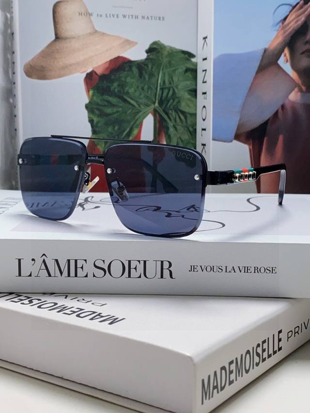 gucci 2025 Official Early Spring New Men's Sunglasses Many Celebrities' New L