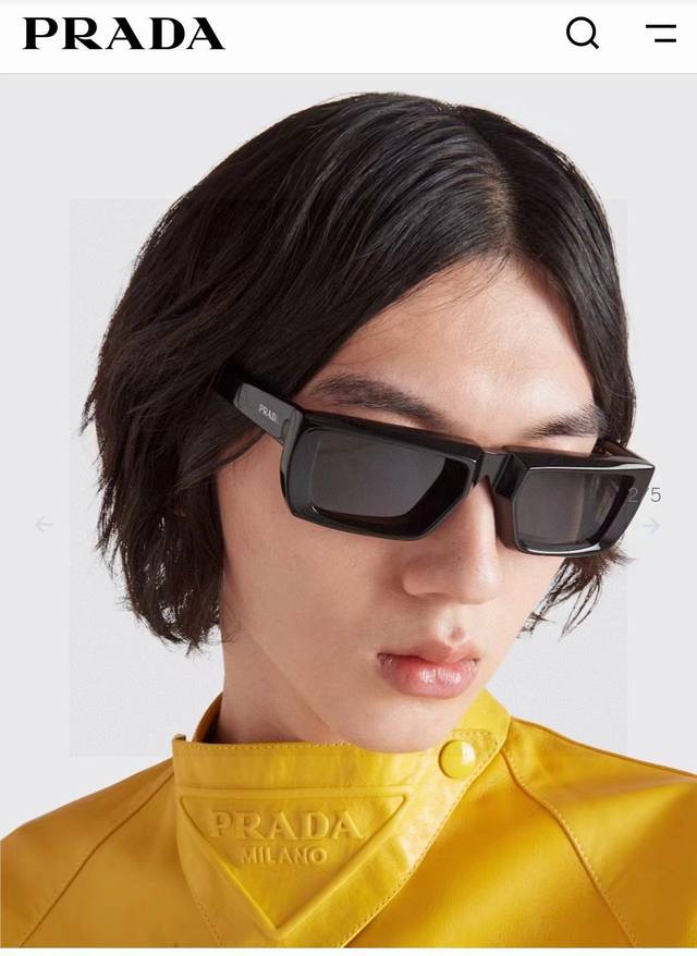 prada Prada 25 Summer New Three-Dimensional Square Frame Sun European And Ame