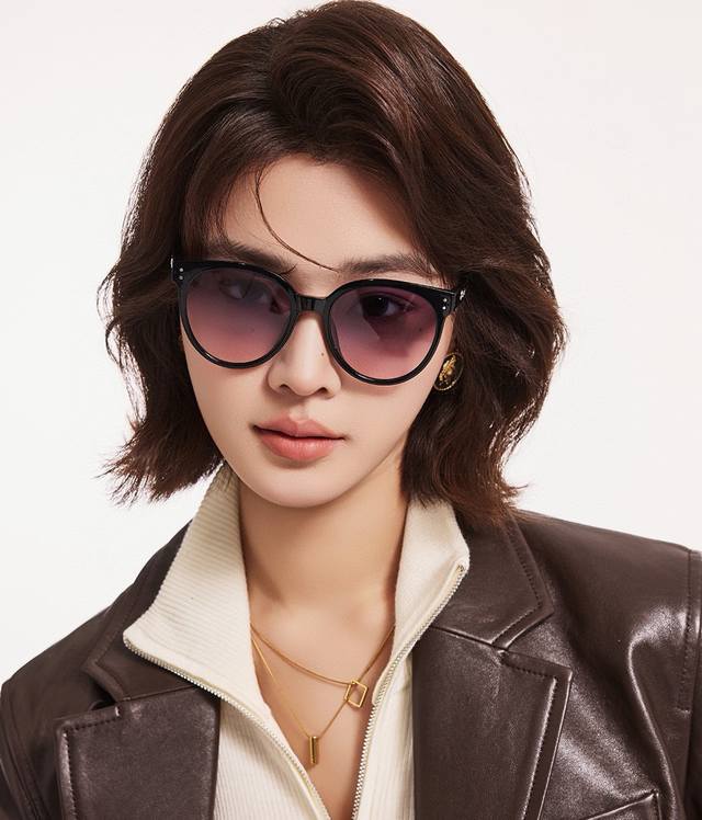 dior-Dior 2025 Spring New Trend Hot Fashion Round Frame Polarized Sunglasses