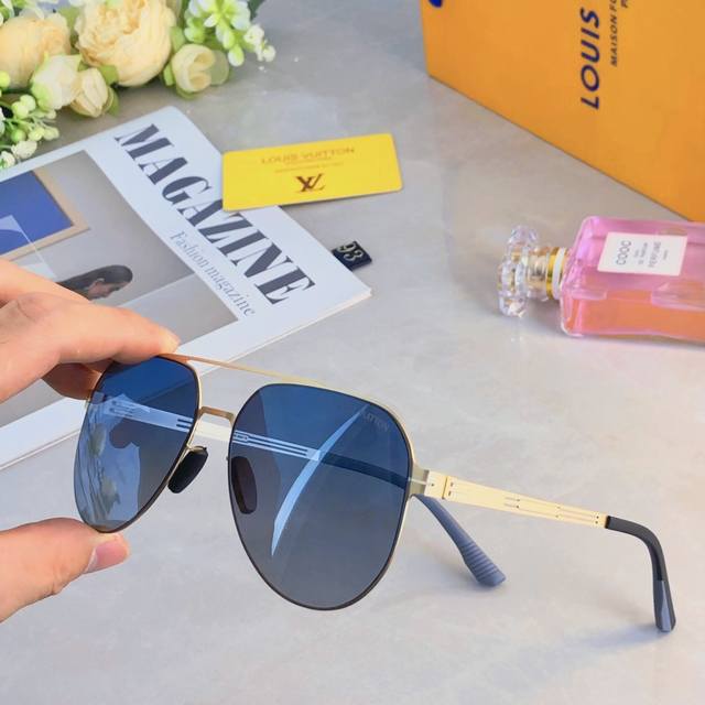 louis Vuitto* Summer New Nylon Polarized Sunglasses For Men European And Amer