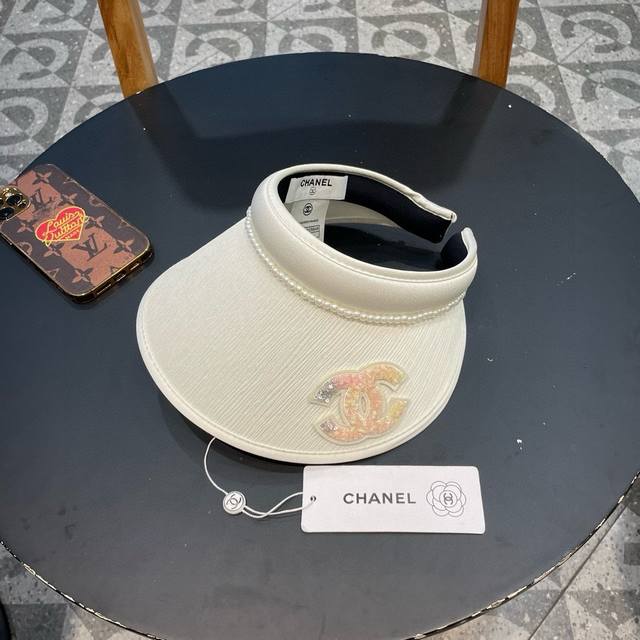 Chanel 2025 Summer New Hollow Top Sun Hat Anti-Ultraviolet Lining Design Can Be