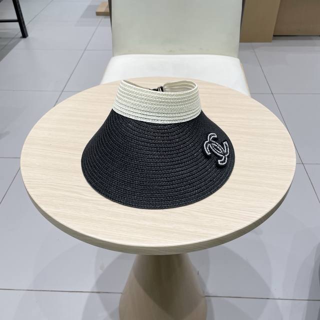 chanel Hollow Top Straw Hat To Cover The Face Korean Style Sun Hat Versatile