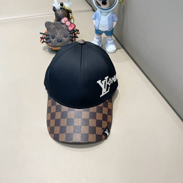 lv Louis Vuitton New Original Baseball Cap With Cowhide Embossing 1:1 Mold Cu