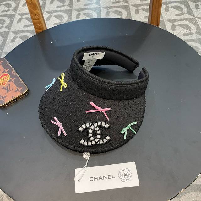 Chanel Hat For Women 2025 New Style Colorful Sweet And Cute Bowknot Hollow Top S