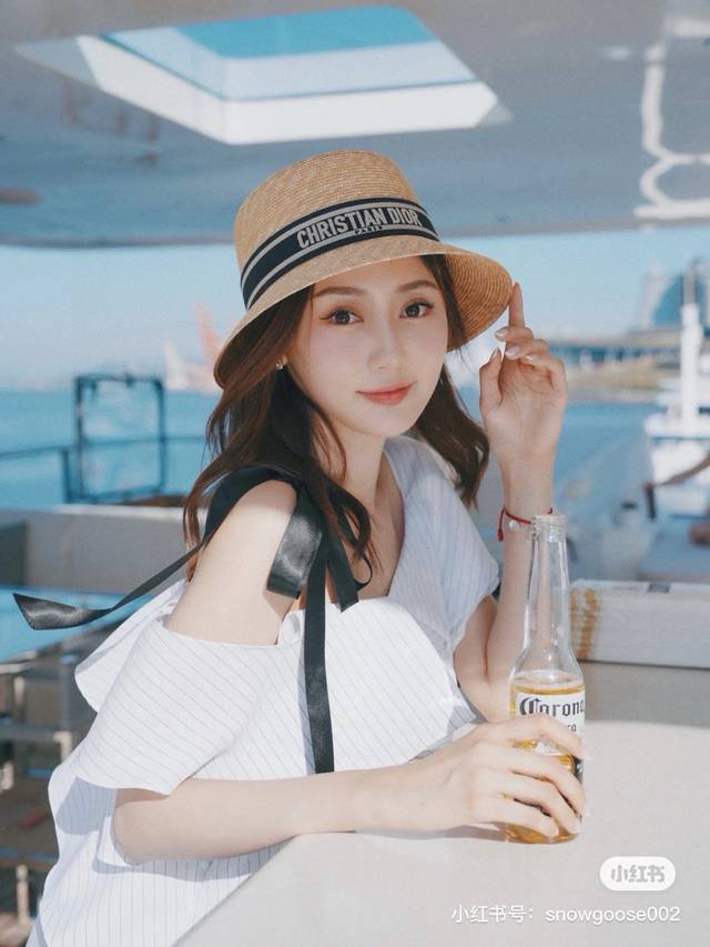 High Version Dior Dior Official Straw Hat High Density Made A Super Tasteful Str